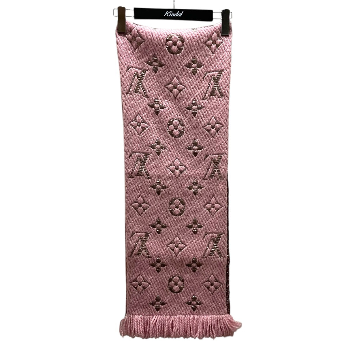 Louis Vuitton エシャルプロゴマニア マフラー　ピンク　美品 LOUIS VUITTON(ルイヴィトン) 【エシャルプ・ロゴマニア シャイン