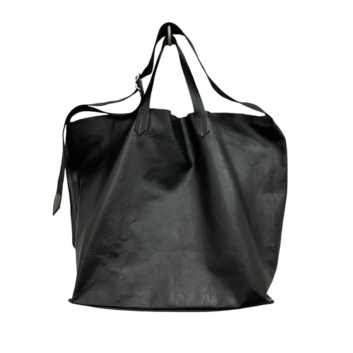 JIL SANDER(ジルサンダー) 【TAPE TOTE】レザー2WAYバッグ ブラック