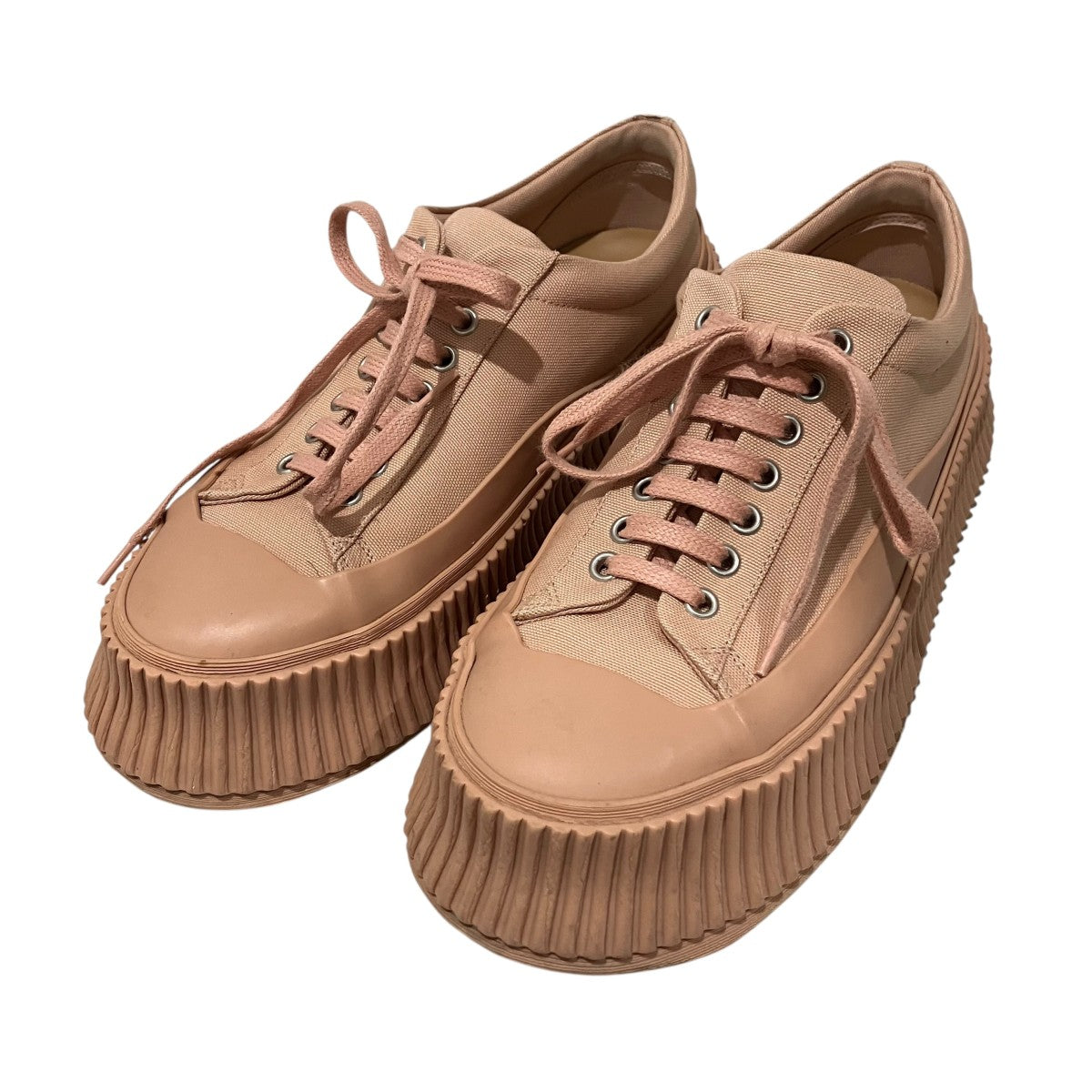 JIL SANDER(ジルサンダー) プラットフォームスニーカー ピンクベージュ