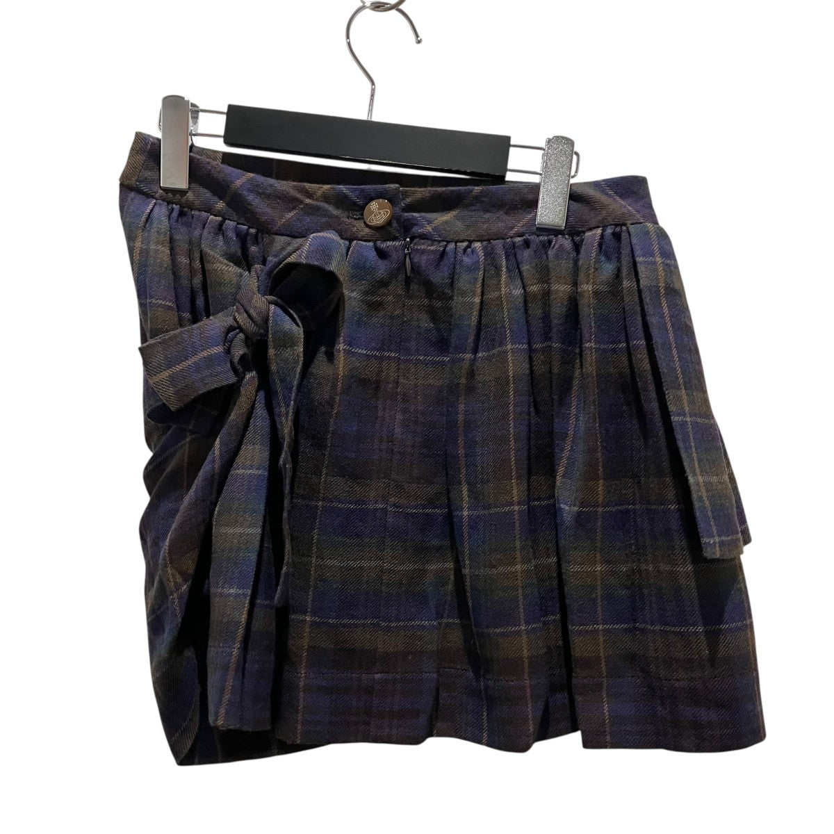 チェックプリーツ巻きスカート16-01-222008