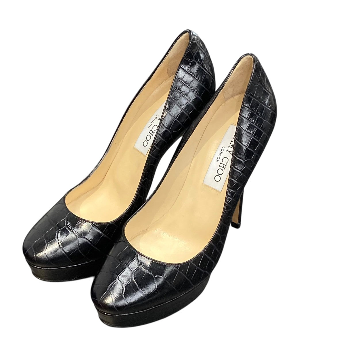 JIMMY CHOO(ジミーチュウ) ヒールパンプス ブラック サイズ 36 1/2