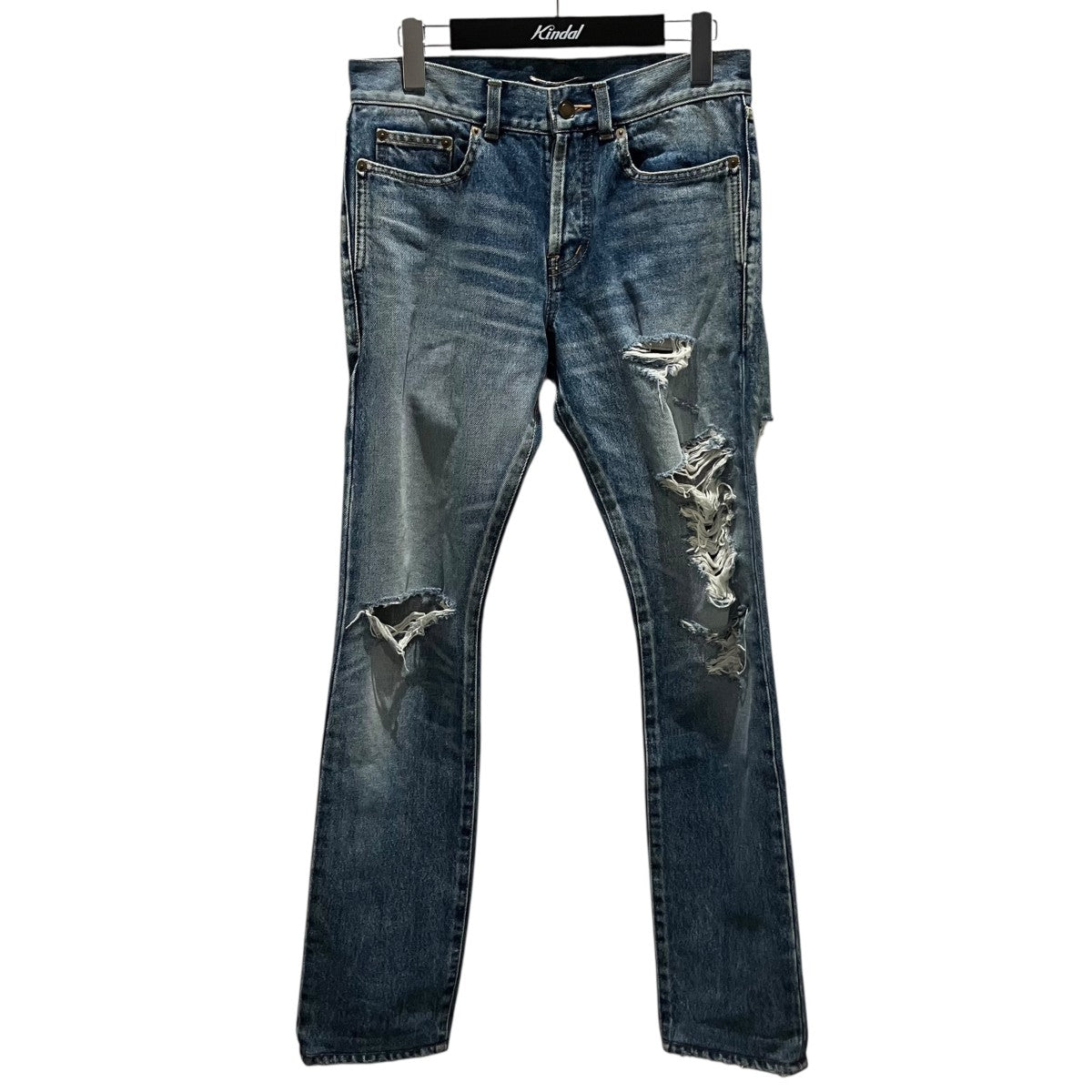 Saint Laurent Paris(サンローランパリ) クラッシュ加工デニムパンツ