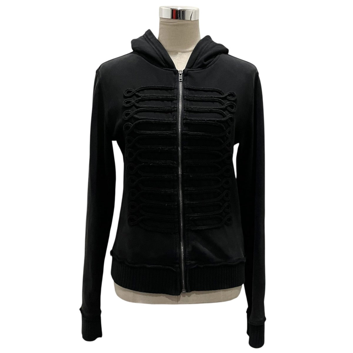 Jaded London ブラックパーカー Sサイズ Jaded London(ジェイデッドロンドン) ナポレオンパーカー ブラック