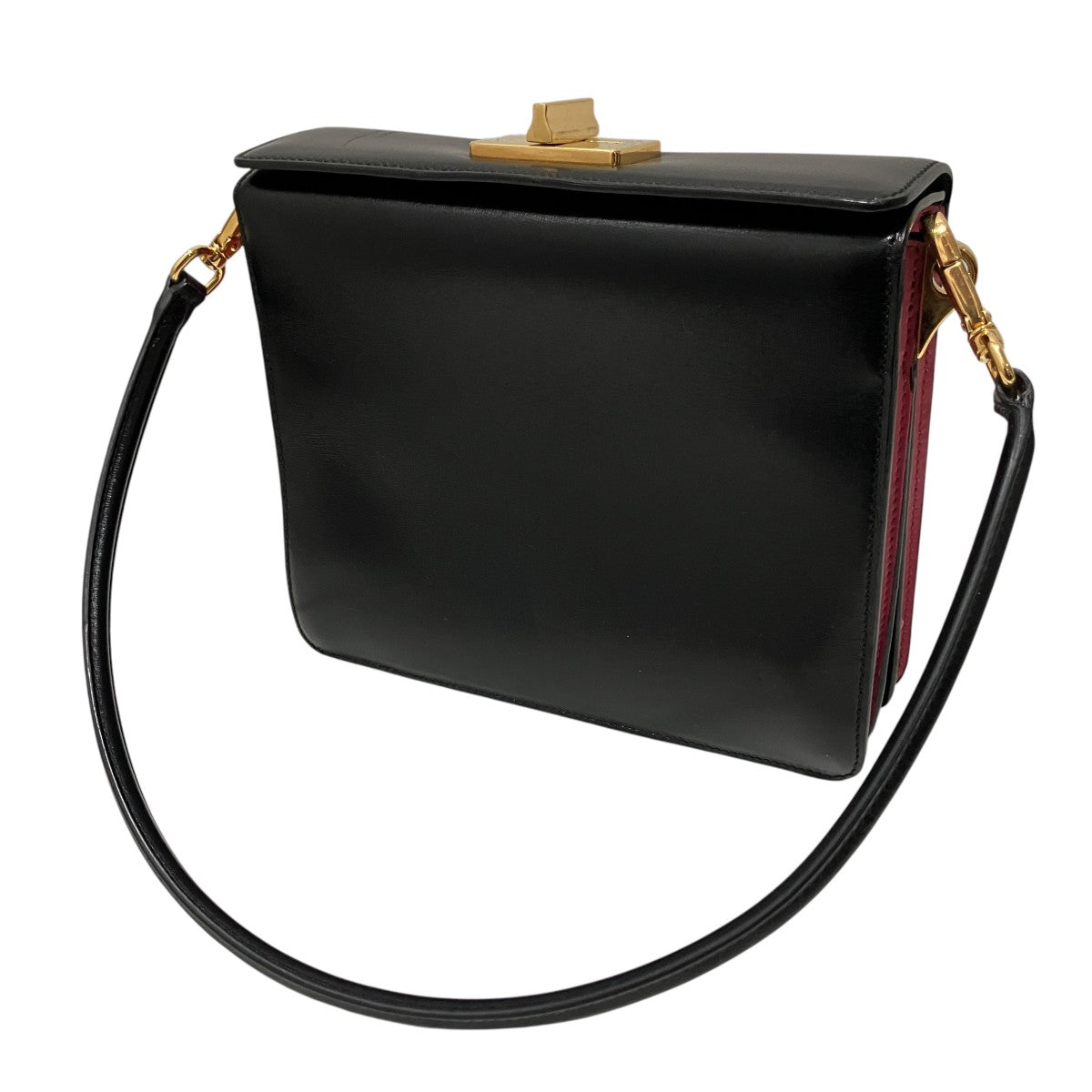 PRADA(プラダ) ショルダーバッグB5043C B5043C ブラック×ピンク