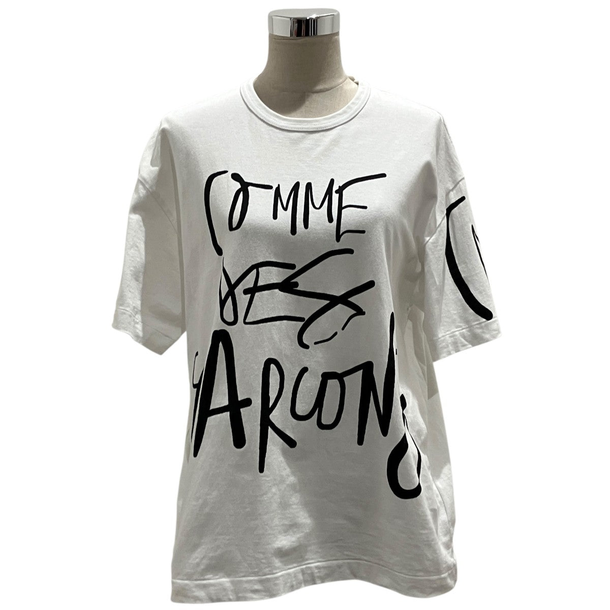 COMME des GARCONS(コムデギャルソン) 手書きロゴ風TシャツOK-T104 OK