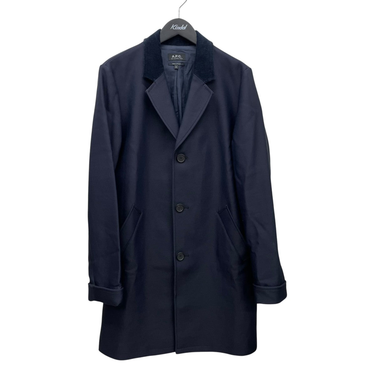 A．P．C．(アーペーセー) チェスターコート ネイビー サイズ S｜【公式