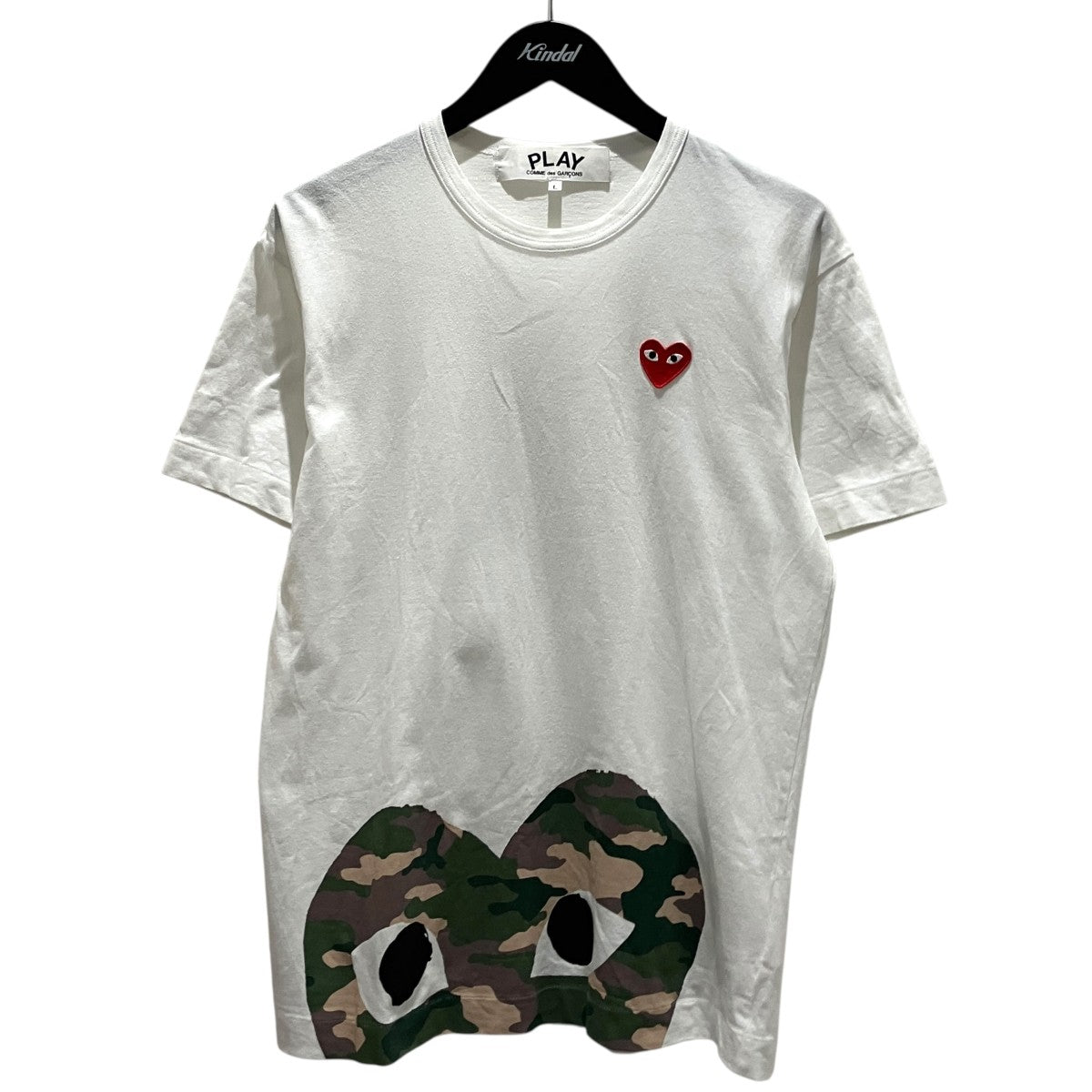 PLAY COMME des GARCONS(プレイコムデギャルソン) ハートワッペン半袖T