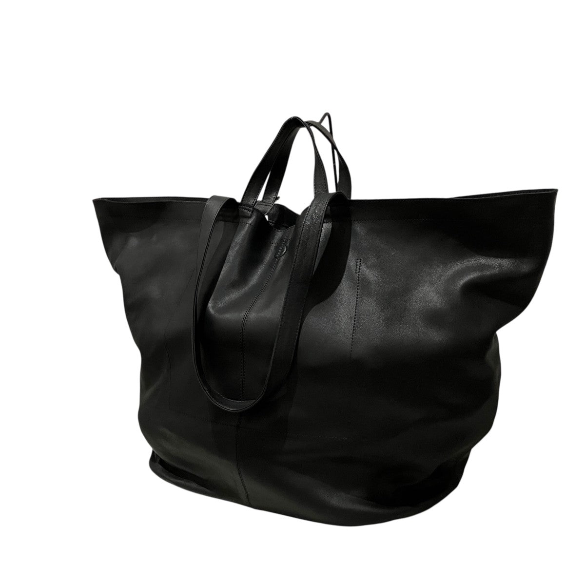 Morphee(モルフェ) DOUBLE TOTE (XXL)レザートートバッグ ブラック