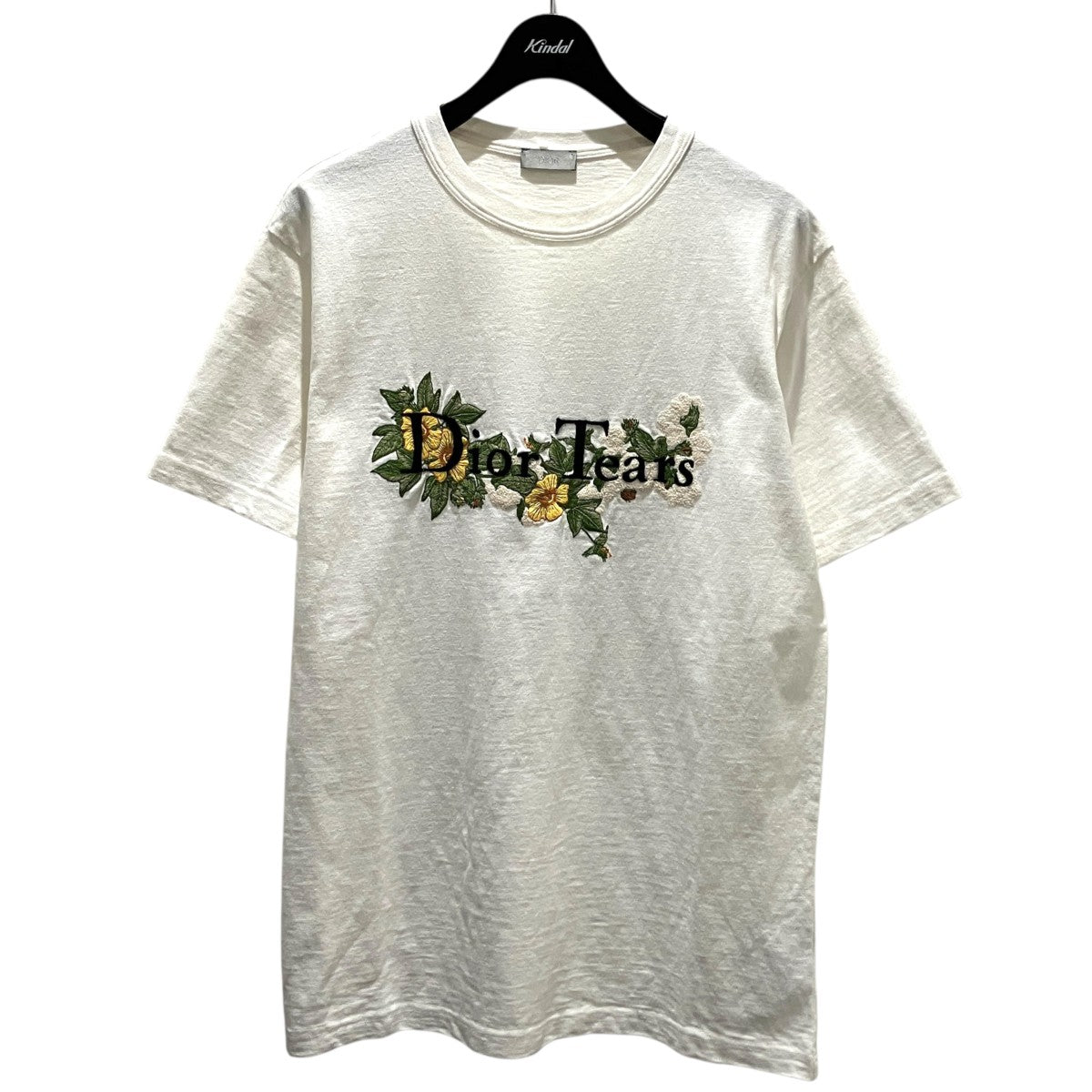 ディオール DIOR DENIM TEARS 393J696I0849 Tシャツ DIOR×Denim Tears ロゴ刺繍半袖Tシャツ393J69610849 393J69610849