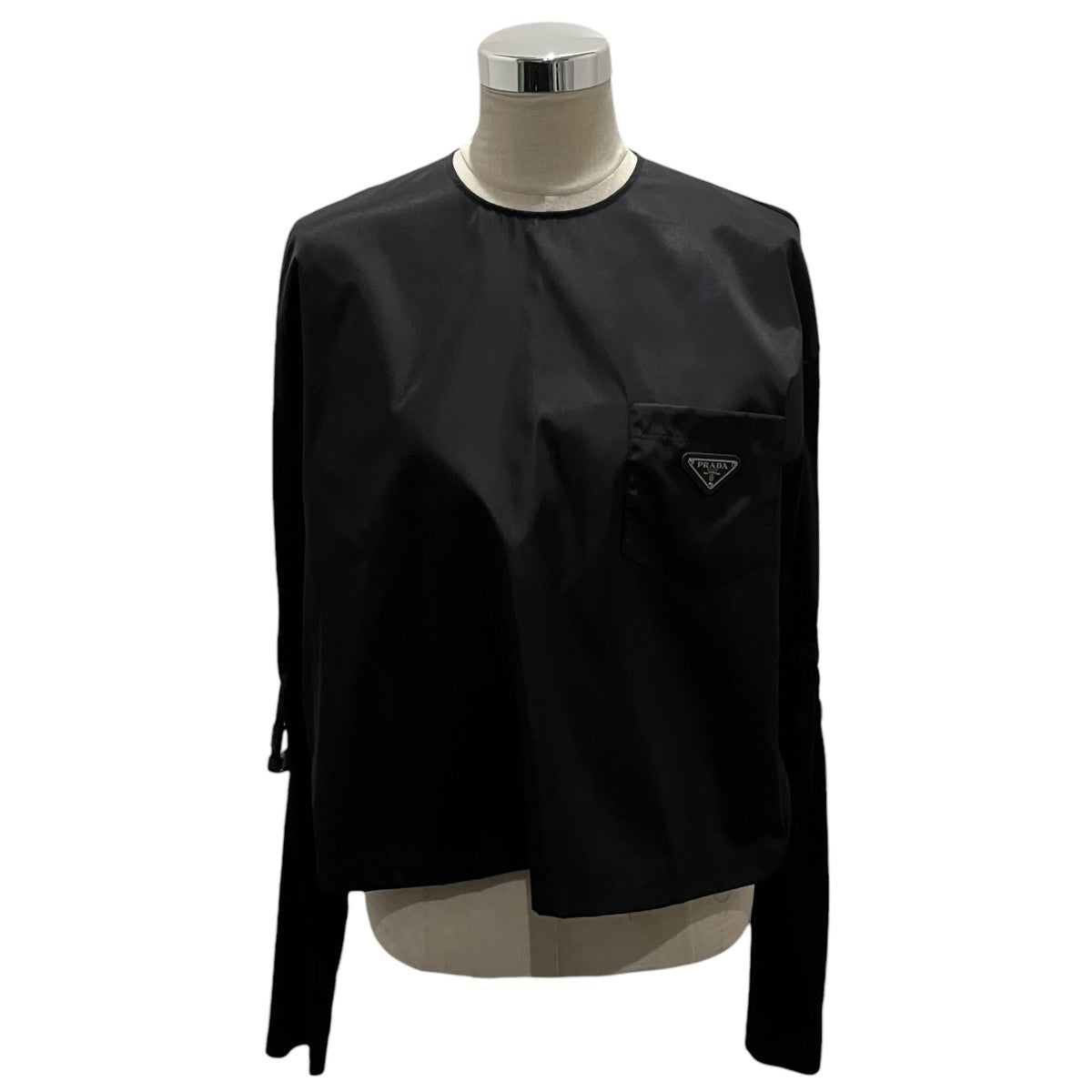 06s PRADA プラダ インサイドアウト 三角プレート 長袖 カットソー PRADA(プラダ) 三角プレートフロントナイロンカットソー134620 134620