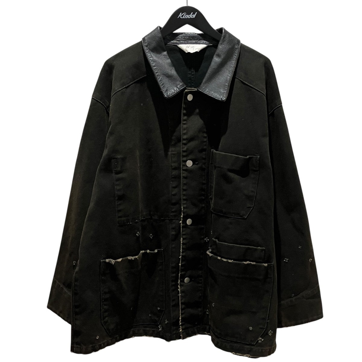 【WISM別注 DUCK COVERALL JACKET】ダメージ加工カバーオールACW-08