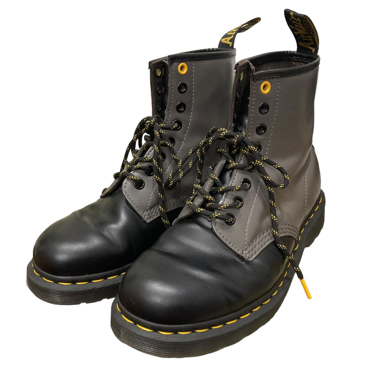 Dr．Martens(ドクターマーチン) バイカラー8ホールブーツ 10072004 ブラック×イエロー サイズ  UK6｜【公式】カインドオルオンライン ブランド古着・中古通販【kindal】