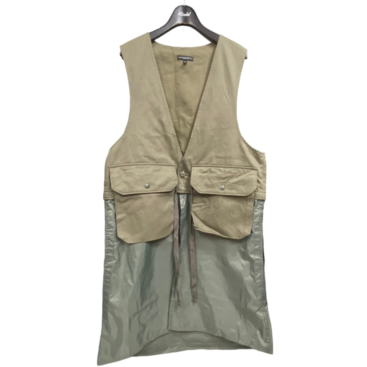 Engineered Garments(エンジニアードガーメンツ) 「Fishing Vest 2way」異素材ドッキングベスト グリーン サイズ  12｜【公式】カインドオルオンライン ブランド古着・中古通販【kindal】