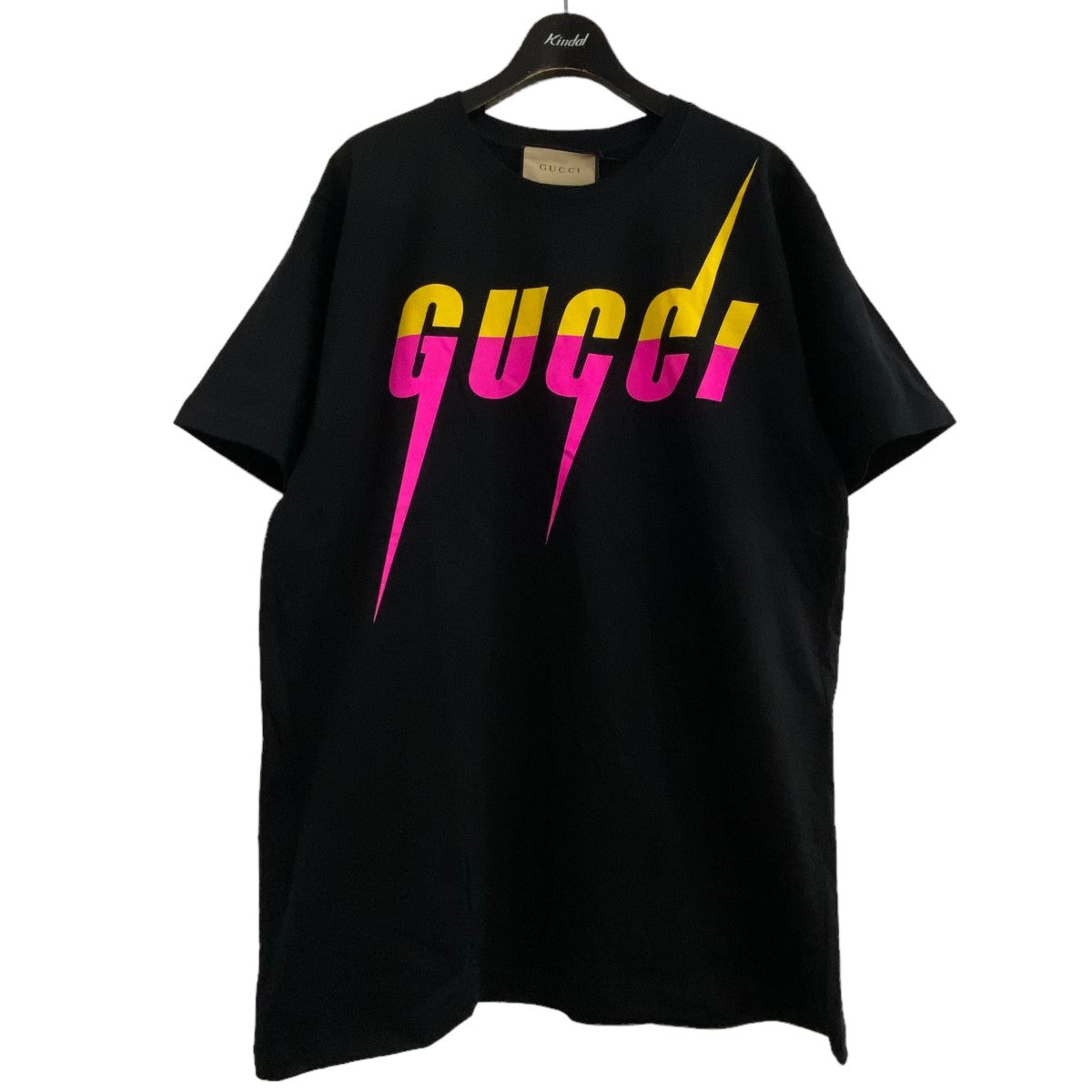 GUCCI(グッチ) フロントブレードロゴTシャツ 548334 XJFWQ ブラック サイズ S｜【公式】カインドオルオンライン  ブランド古着・中古通販【kindal】