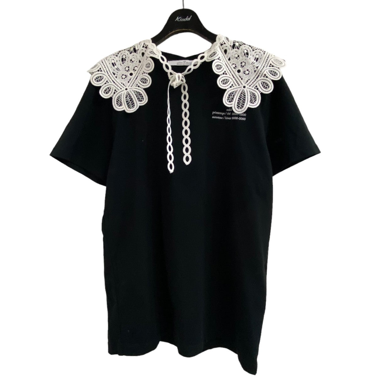 rokh(ロク) 22AW｢T-Shirt With Lace｣レース襟付きTシャツ R9CA22 