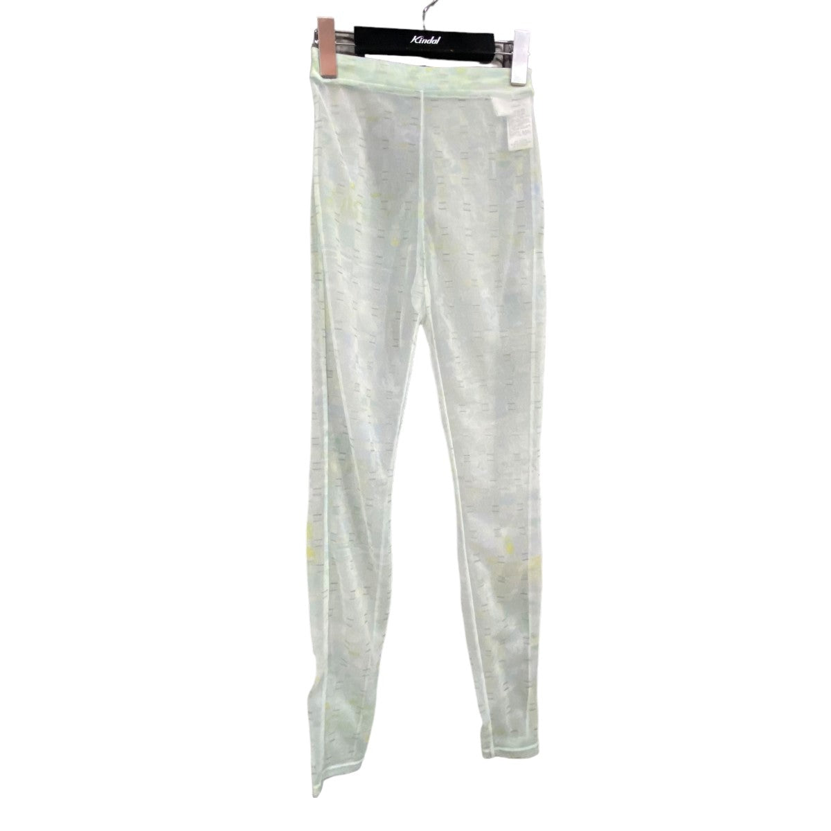 mame kurogouchi(マメクロゴウチ) 「Marble Printed Plaid Sheer Leggings」チュールレギンス  MM23SS-JS057 グリーン サイズ 15｜【公式】カインドオルオンライン ブランド古着・中古通販【kindal】