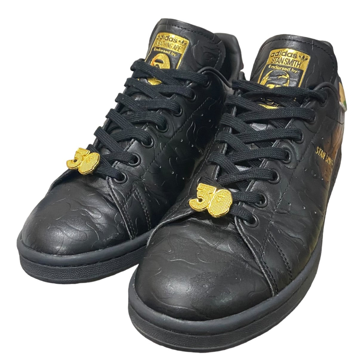 A BATHING APE×adidas 30周年記念 「Stan Smith」 ローカットスニーカー IG1116 ブラック サイズ  13｜【公式】カインドオルオンライン ブランド古着・中古通販【kindal】