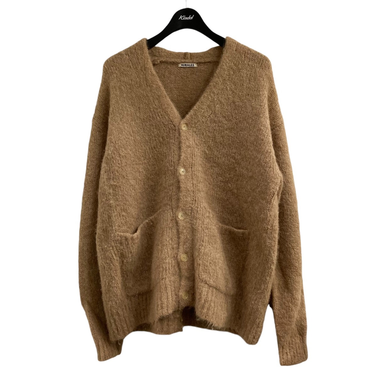 AURALEE(オーラリー) ALPACA WOOL SUPER LIGHT KNIT BIG  CARDIGANアルパカウールカーディガンA20AC01AW A20AC01AW トップベージュ サイズ 4｜【公式】カインドオルオンライン  ブランド古着・中古通販【kindal】