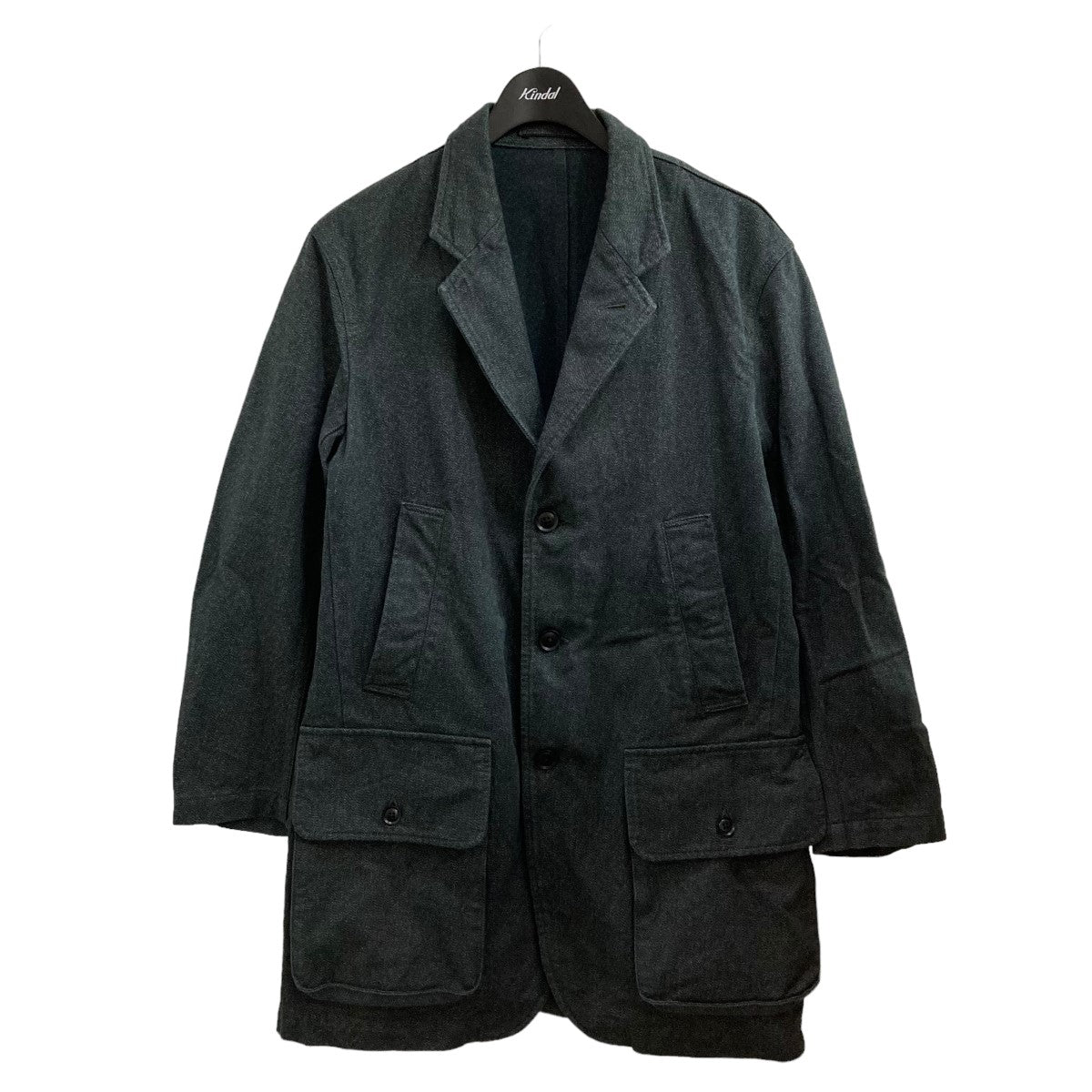 BLACK Scandal Yohji Yamamoto(ブラックスキャンダルヨージヤマモト) 23AWBOX POCKET SINGLE  BREASTED JACKETボックスポケットジャケットHJ-J99-041 HJ-J99-041 ブルーグレー サイズ  2｜【公式】カインドオルオンライン ブランド古着・中古通販【kindal】