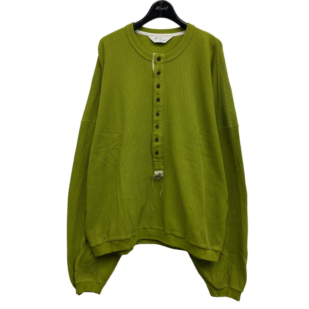 ANCELLM(アンセルム) RAILKNIT HENLEY OVERSIZED LS ニット ANC-CT21 ライトイエロー サイズ  2｜【公式】カインドオルオンライン ブランド古着・中古通販【kindal】