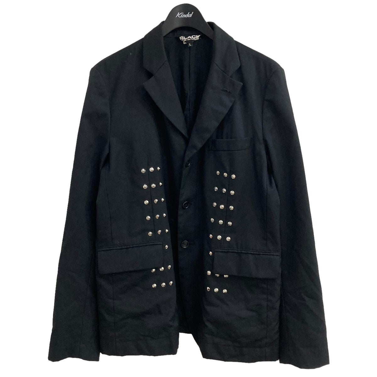 BLACK COMME des GARCONS(ブラックコムデギャルソン) スタッズテーラードジャケット1T-J026 1T-J026 ブラック  サイズ XS｜【公式】カインドオルオンライン ブランド古着・中古通販【kindal】