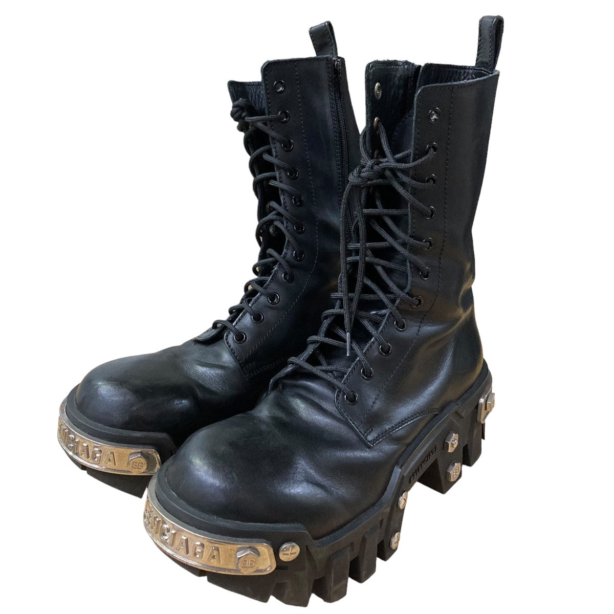 BALENCIAGA(バレンシアガ) 23AWBULLDOZER LACEUPサイドジップブーツ 