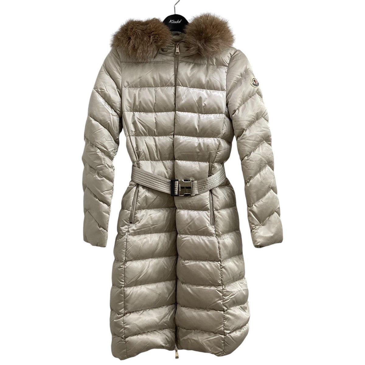 MONCLER(モンクレール) LEERSIEレルシー ダウンコートH20931C000066 H20931C000066 ライトグレージュ サイズ  0｜【公式】カインドオルオンライン ブランド古着・中古通販【kindal】