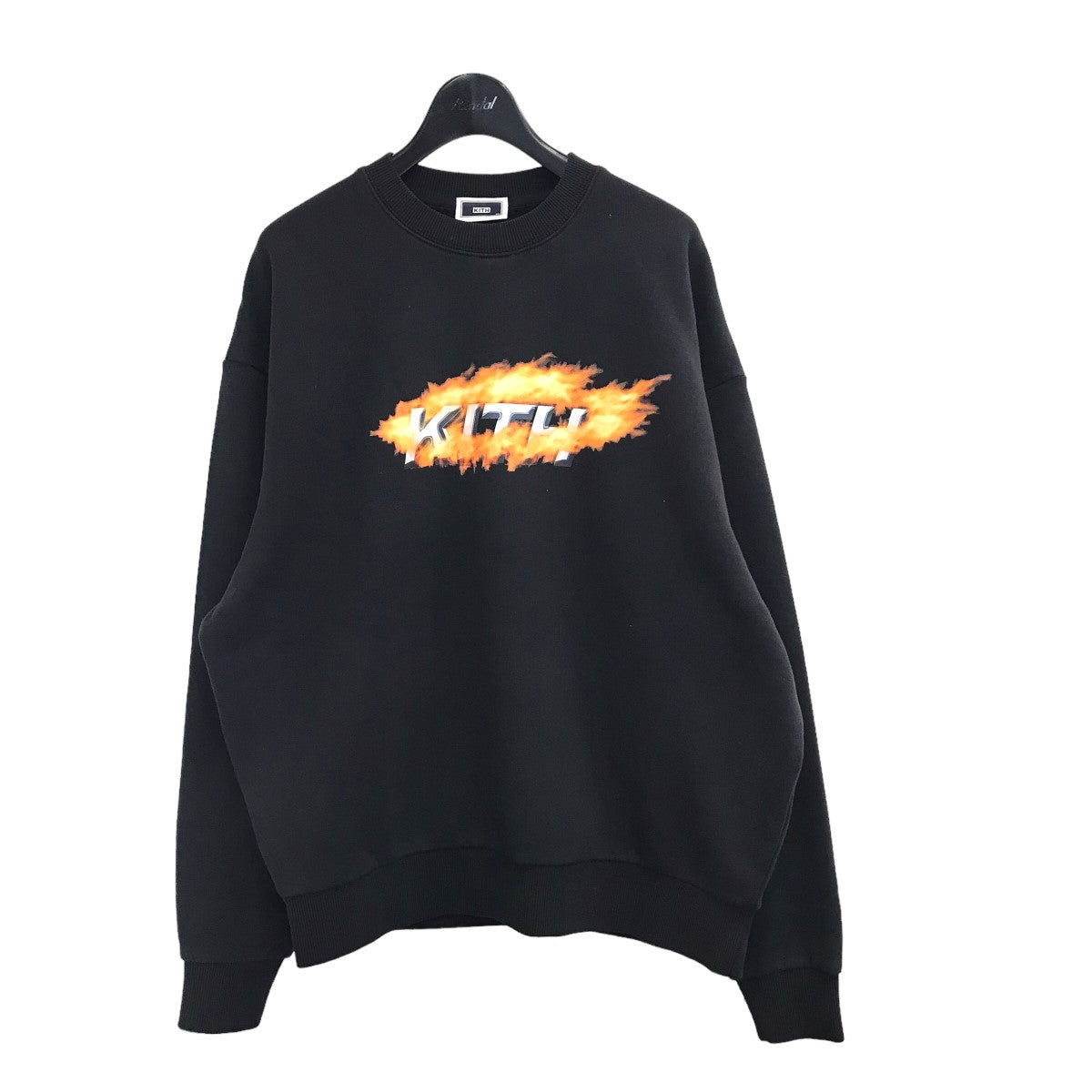 KITH(キス) 24SSFlame Vintage Nelson Crewneckフレイムロゴスウェット ブラック サイズ  XS｜【公式】カインドオルオンライン ブランド古着・中古通販【kindal】