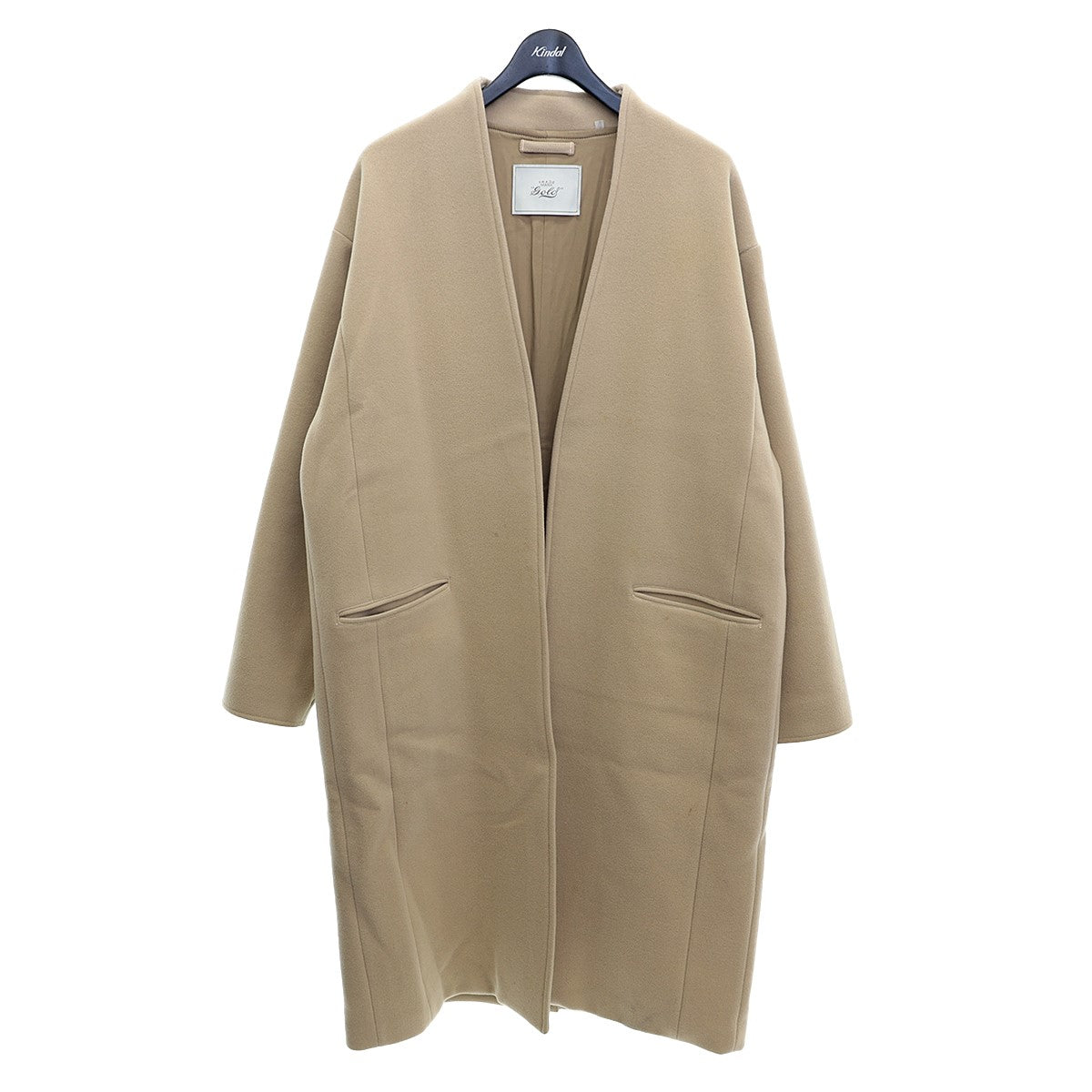 GOLD(ゴールド(東洋エンタープライズ)) TASMANIA WOOL NO COLLAR COATウールメルトンノーカラーコートGL14266  GL14266 ベージュ サイズ L｜【公式】カインドオルオンライン ブランド古着・中古通販【kindal】