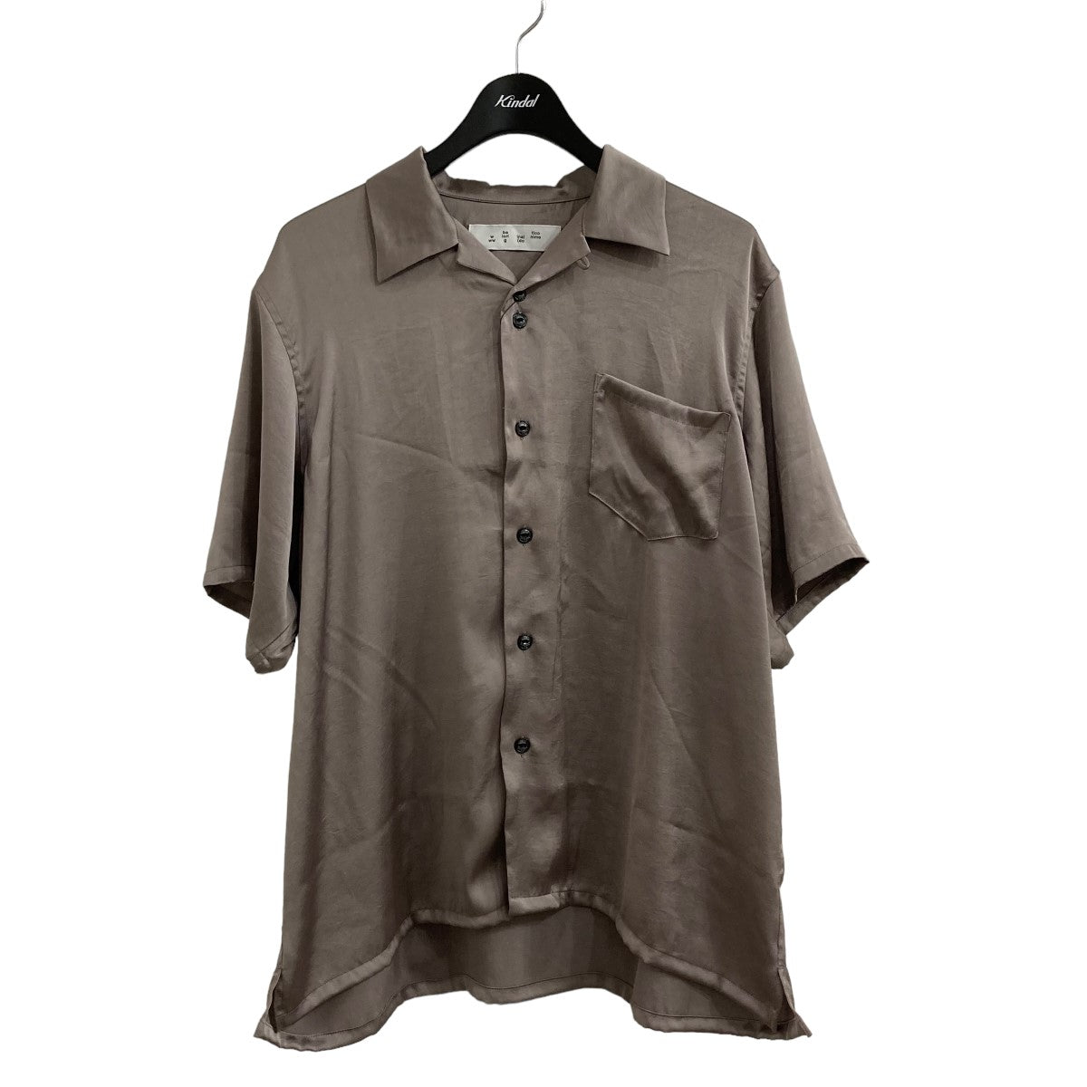 サテンショートスリーブシャツBAL-2094 POLYESTER SATIN SS SHIRT