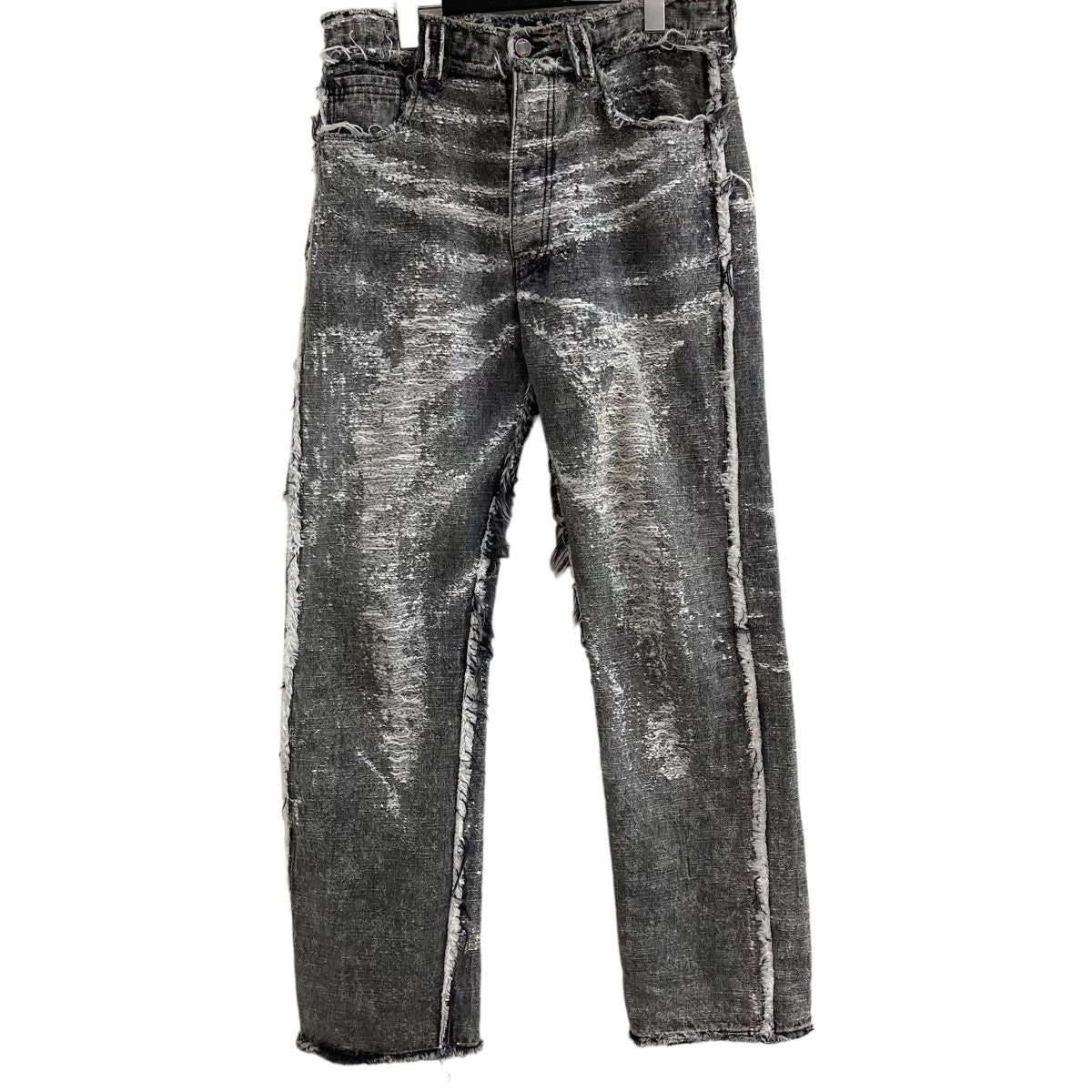 TAAKK(ターク) ｢STRAIGHT DENIM PANTS｣ストレートカットオフデニムパンツTA24AW-PT052 TA24AW-PT052  グレー×ホワイト サイズ 2｜【公式】カインドオルオンライン ブランド古着・中古通販【kindal】