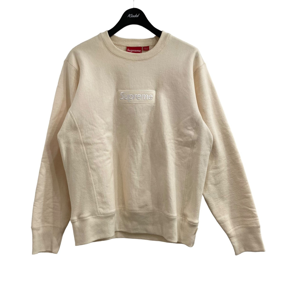 Supreme(シュプリーム) 18AWBOX LOGO CREWNECK SWEATSHIRTボックスロゴクルーネックスウェットトレーナー  アイボリー サイズ S｜【公式】カインドオルオンライン ブランド古着・中古通販【kindal】