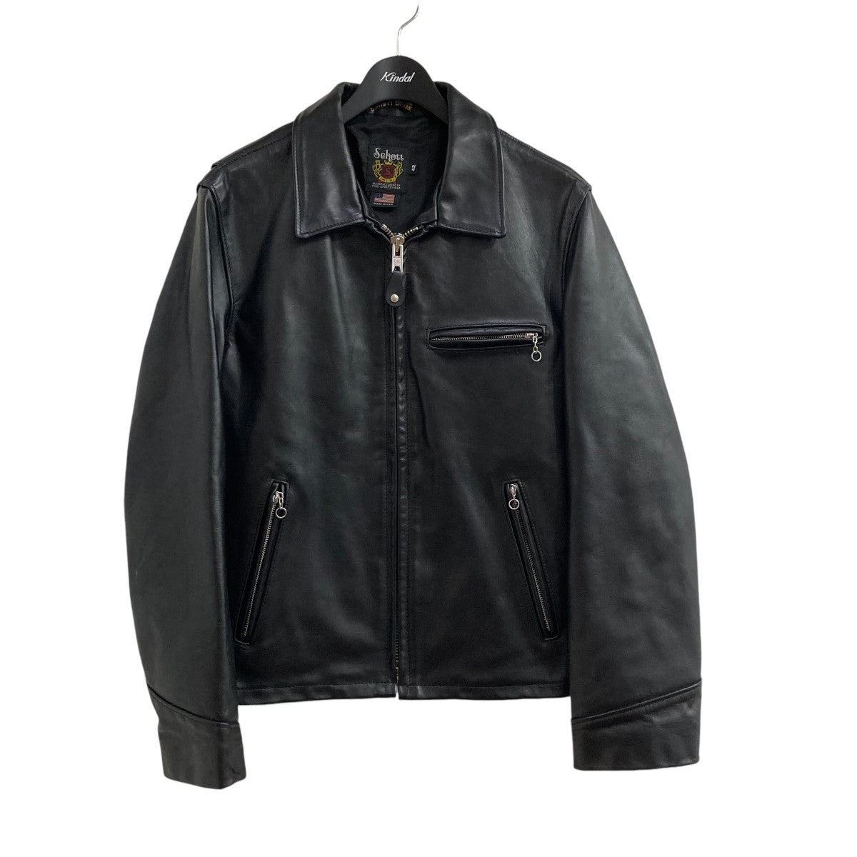 Schott(ショット) LEATHER TRUCKER JACKETシングルライダース レザートラッカージャケット7209 7209 ブラック  サイズ 42｜【公式】カインドオルオンライン ブランド古着・中古通販【kindal】