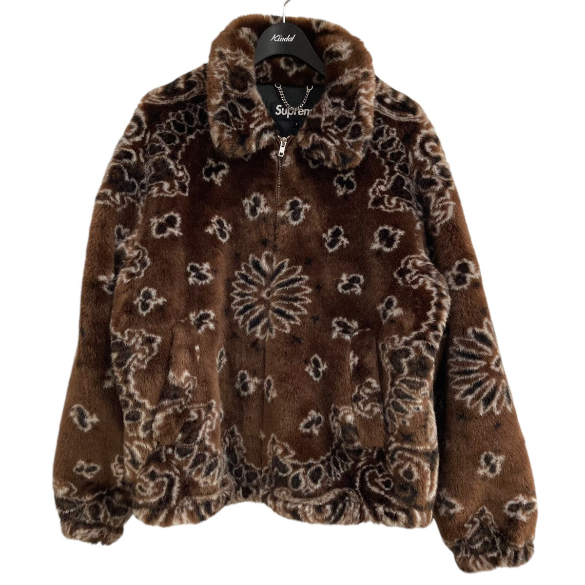 Supreme(シュプリーム) Bandana Faux Fur Bomber Jacketバンダナファーボンバージャケット ブラウン サイズ  L｜【公式】カインドオルオンライン ブランド古着・中古通販【kindal】