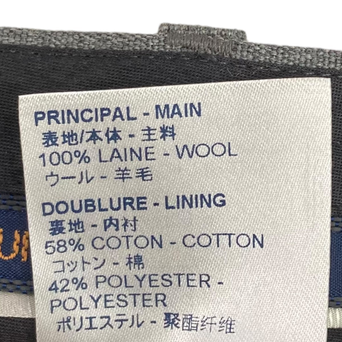 LOUIS VUITTON タックパンツRM192 OYA HHP60W 古着・中古-8枚目のアイテム画像