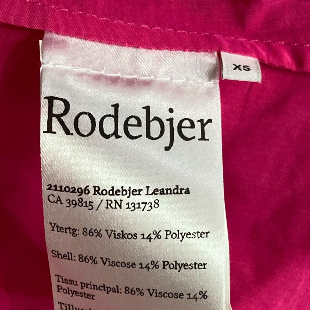 RODEBJER ジップアップコート64-10-631001 古着・中古-8枚目のアイテム画像