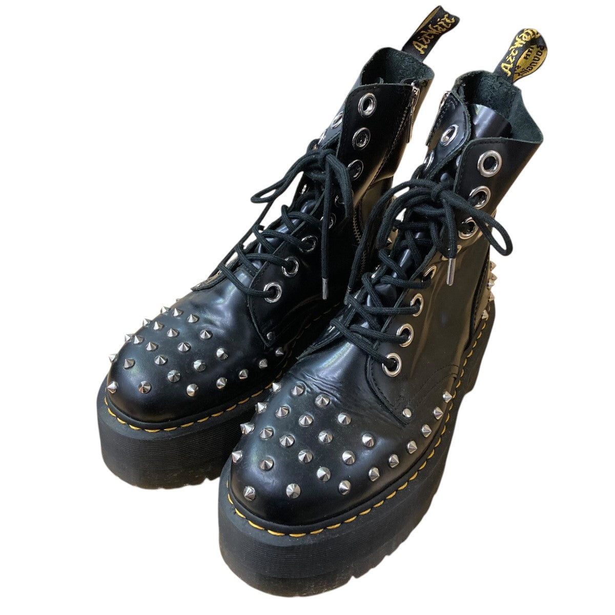 Dr．Martens(ドクターマーチン) U JADONスタッズ装飾8ホールブーツAW006 SK11 AW006 SK11 ブラック サイズ  42｜【公式】カインドオルオンライン ブランド古着・中古通販【kindal】