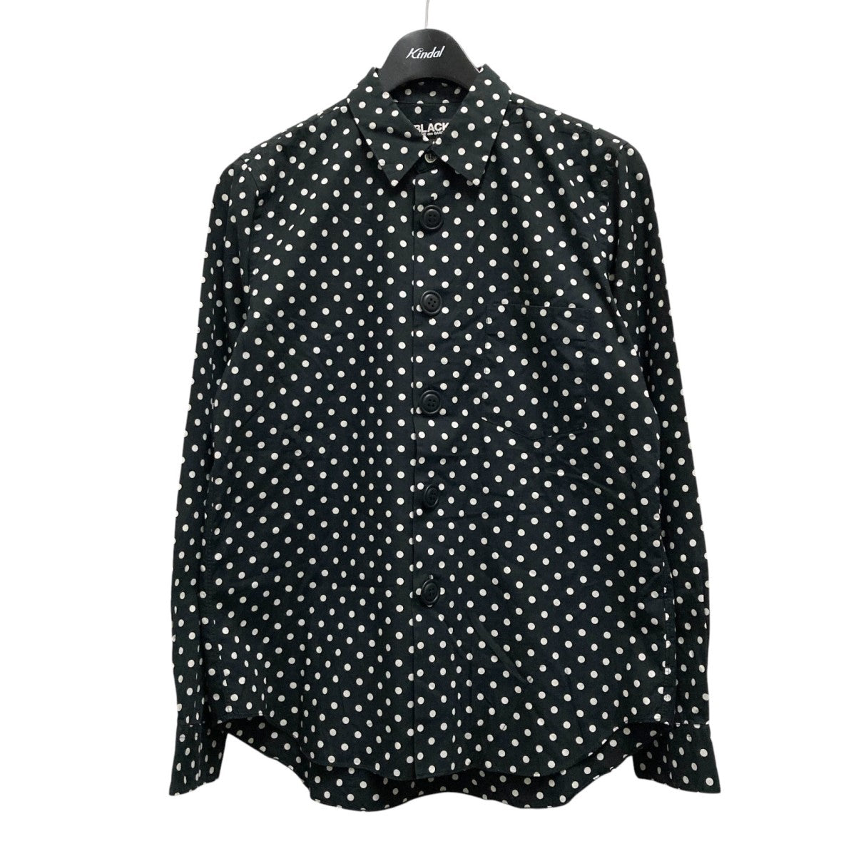 BLACK COMME des GARCONS(ブラックコムデギャルソン) ドットシャツ1N B015 1N B015 ブラック×ホワイト サイズ  M｜【公式】カインドオルオンライン ブランド古着・中古通販【kindal】