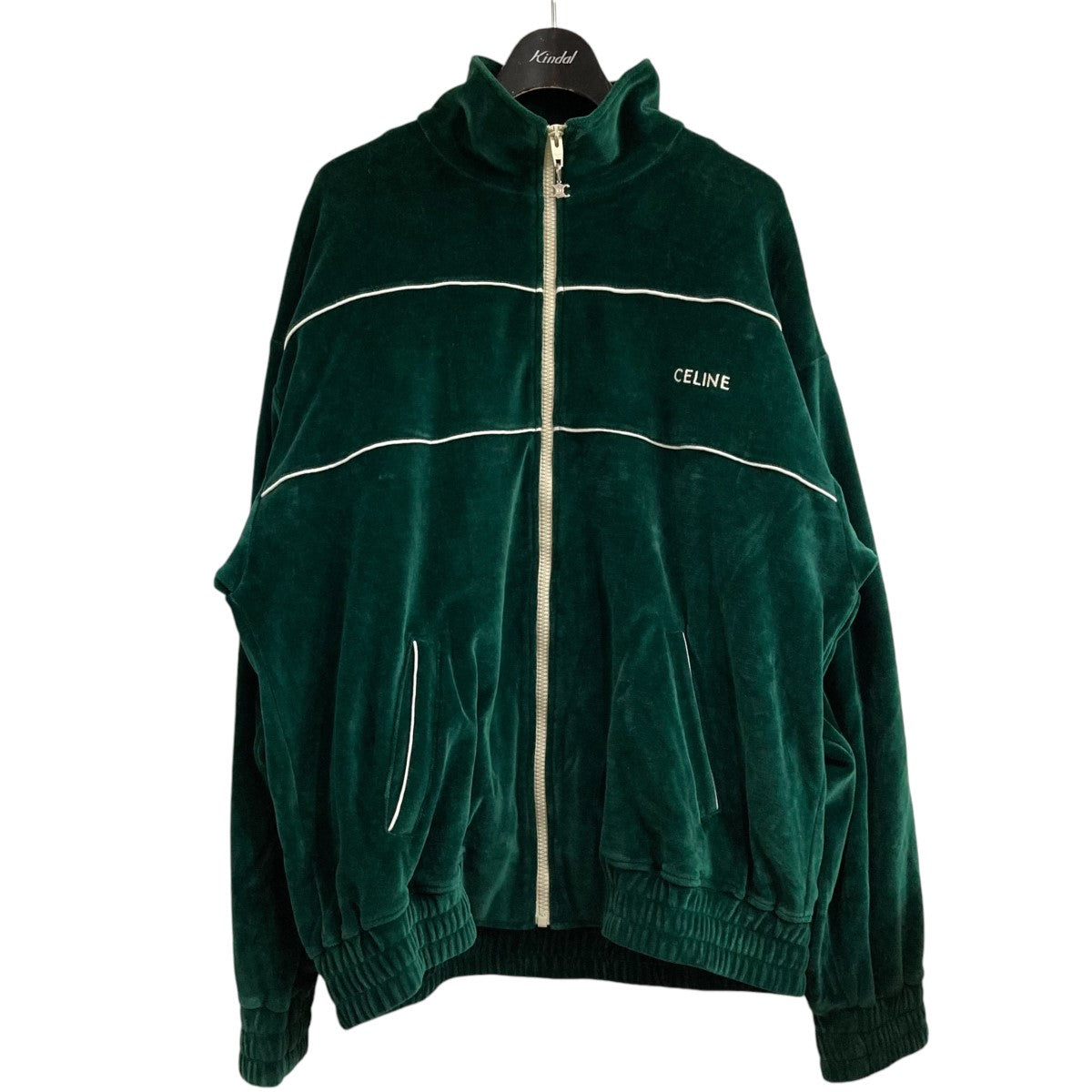CELINE(セリーヌ) ベロアジャージ2Y69B679I 2Y69B679I グリーン サイズ  