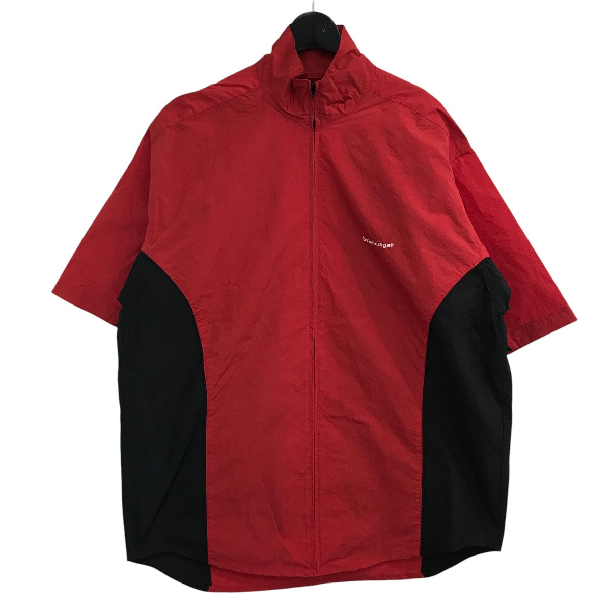 や*ん様 BALENCIAGA ナイロンジャケット レッド/ネイビー BALENCIAGA（ナイロンジャケット ・ レッド/赤色系）のフリマ