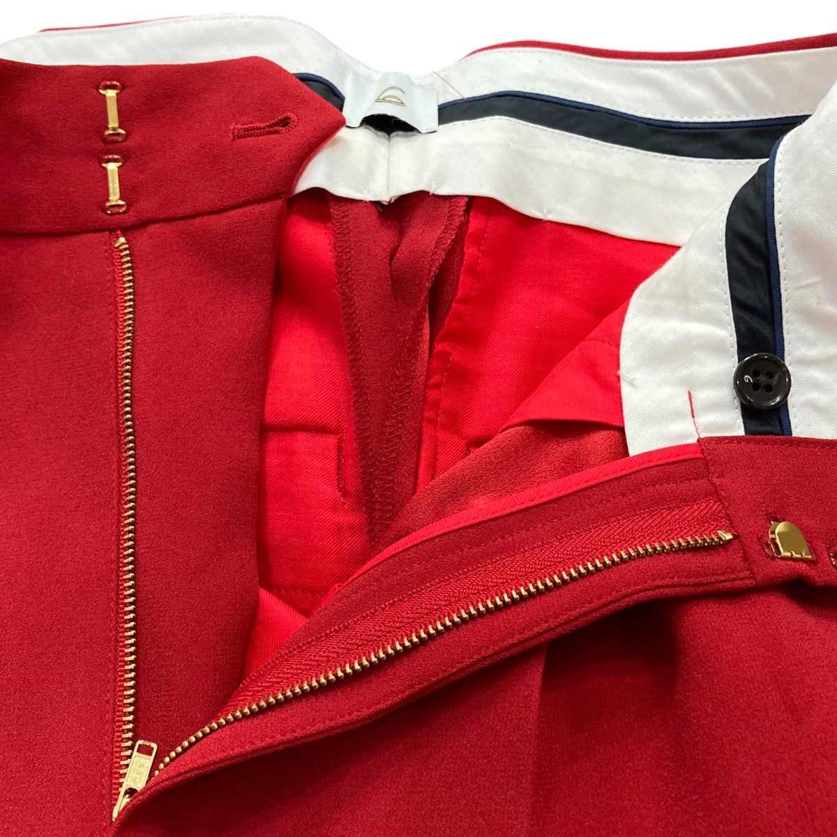 GEORGETTE TUCK PANTSスラックスパンツ8614-202-0300