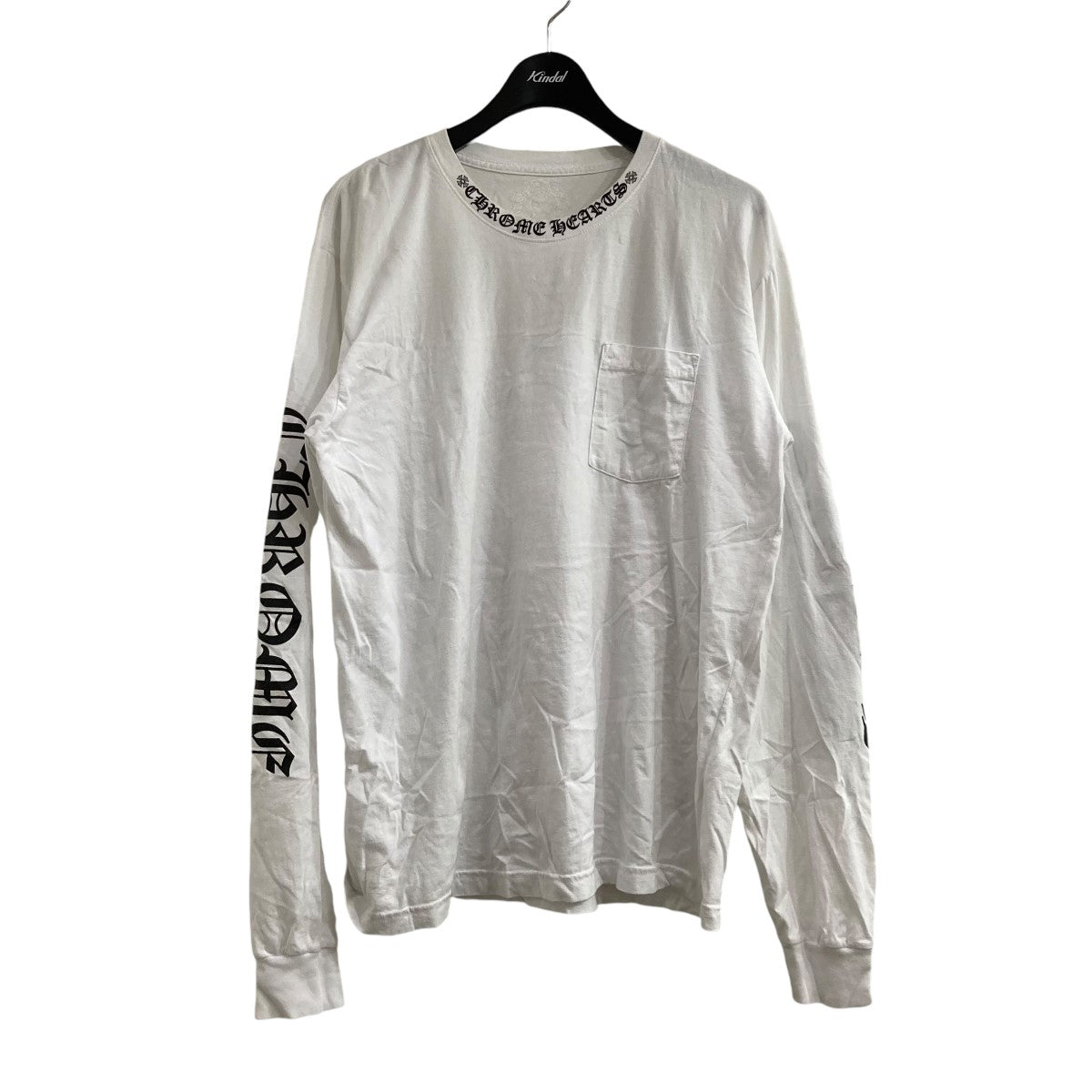 CHROME HEARTS(クロムハーツ) NECK LOGO L S TEEロングカットソー ホワイト サイズ XL｜【公式】カインドオルオンライン  ブランド古着・中古通販【kindal】