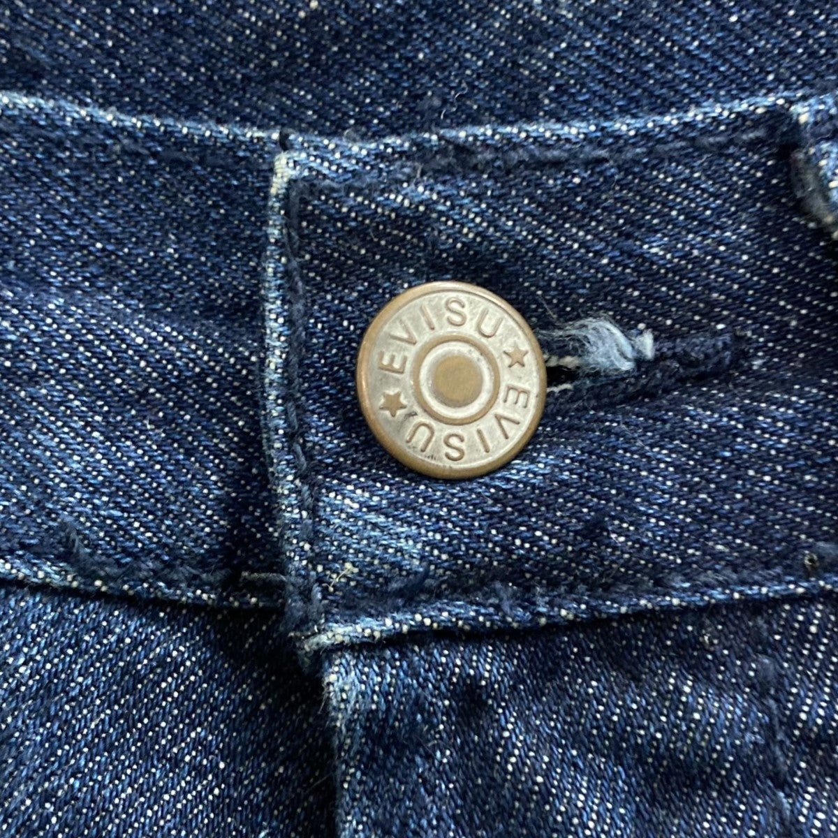 バック刺繍デニムパンツ