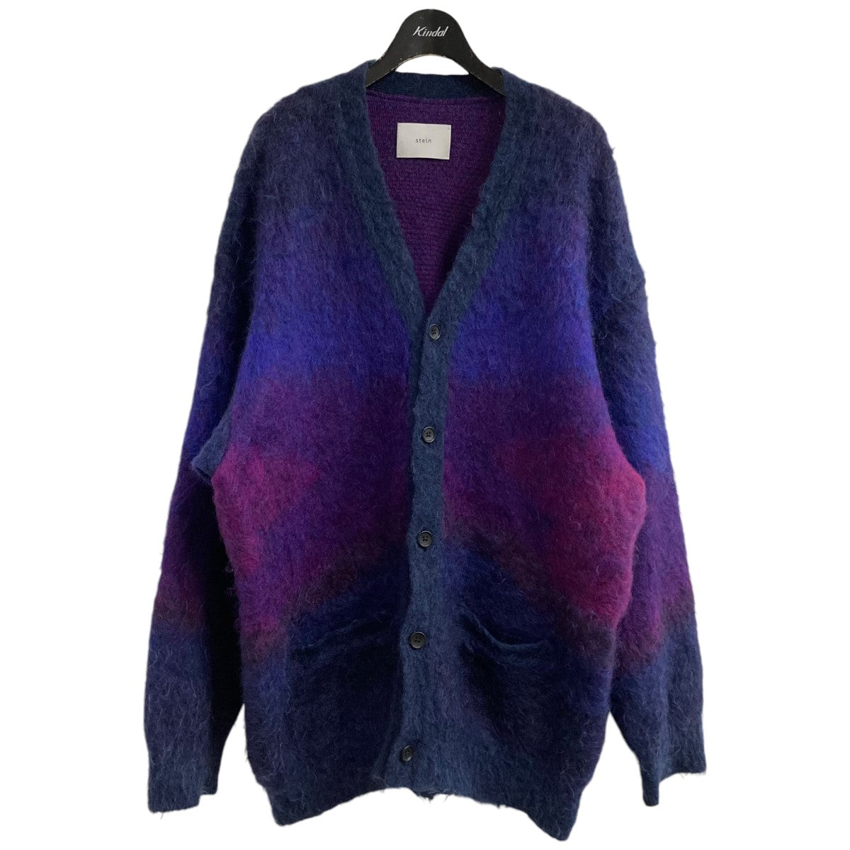 stein(シュタイン) モヘアカーディガンST.448 GRADATION MOHAIR CARDIGAN ST.448 GRADATION  MOHAIR CARDIGAN パープル×ブルー サイズ M｜【公式】カインドオルオンライン ブランド古着・中古通販【kindal】