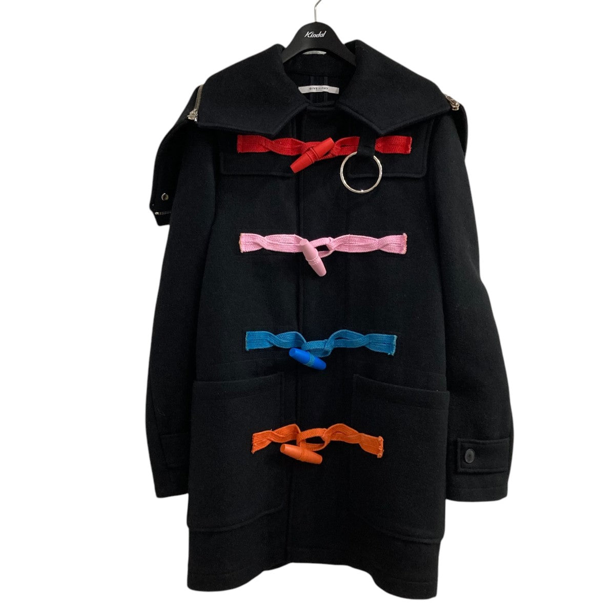 GIVENCHY ブラック ダッフルコート ヴィンテージ 希少 ジバンシー
