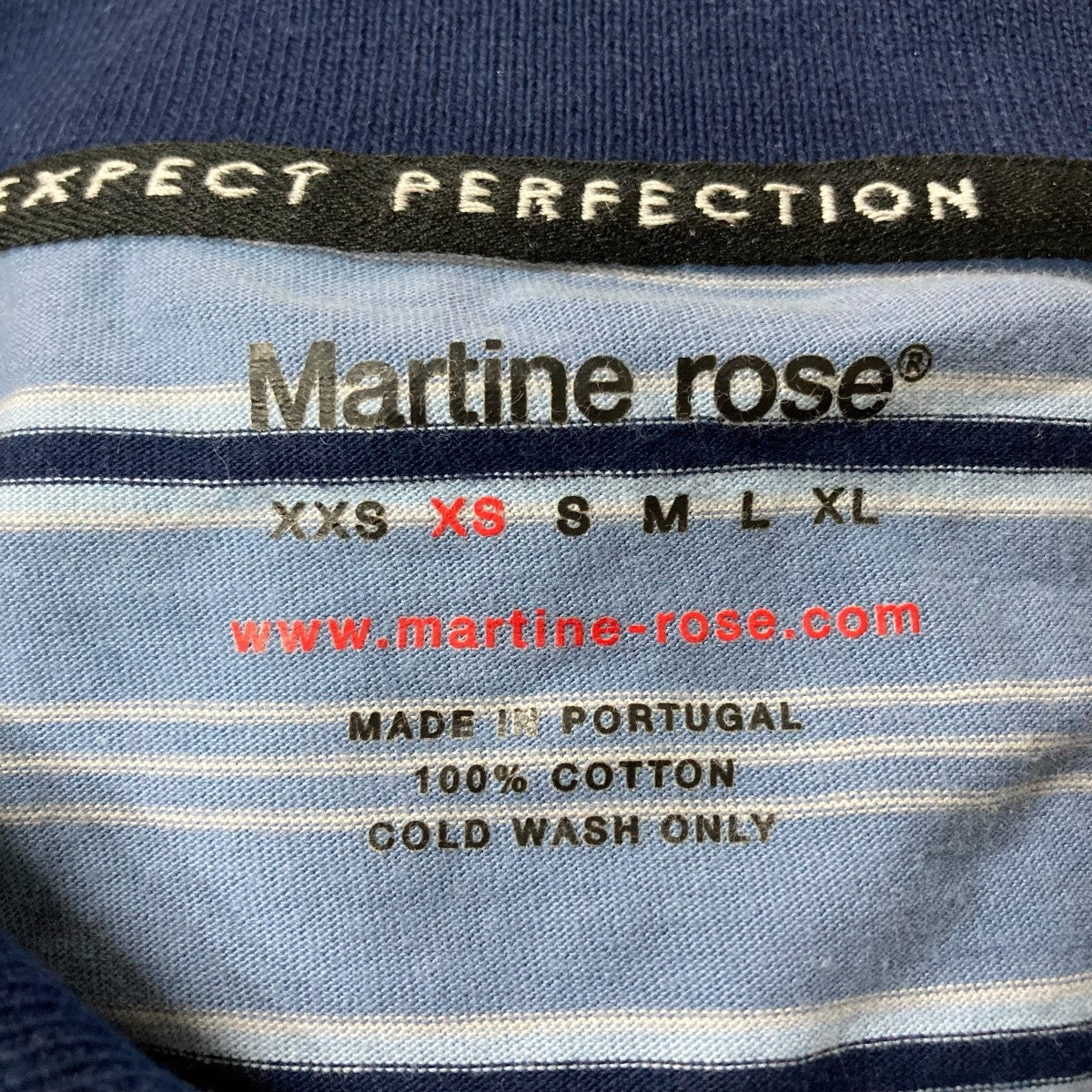 Martine rose ボーダーポロシャツ 古着・中古-6枚目のアイテム画像