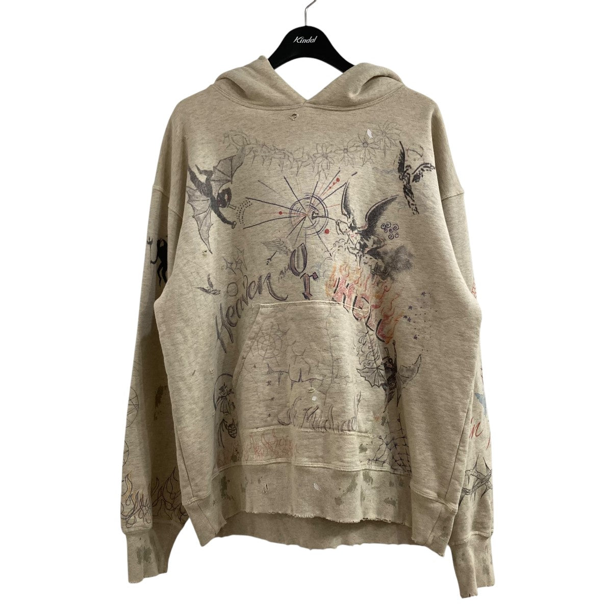 SAINT MICHAEL ヴィンテージ加工パーカーSM-A21-0000-056 古着・中古-1枚目のアイテム画像