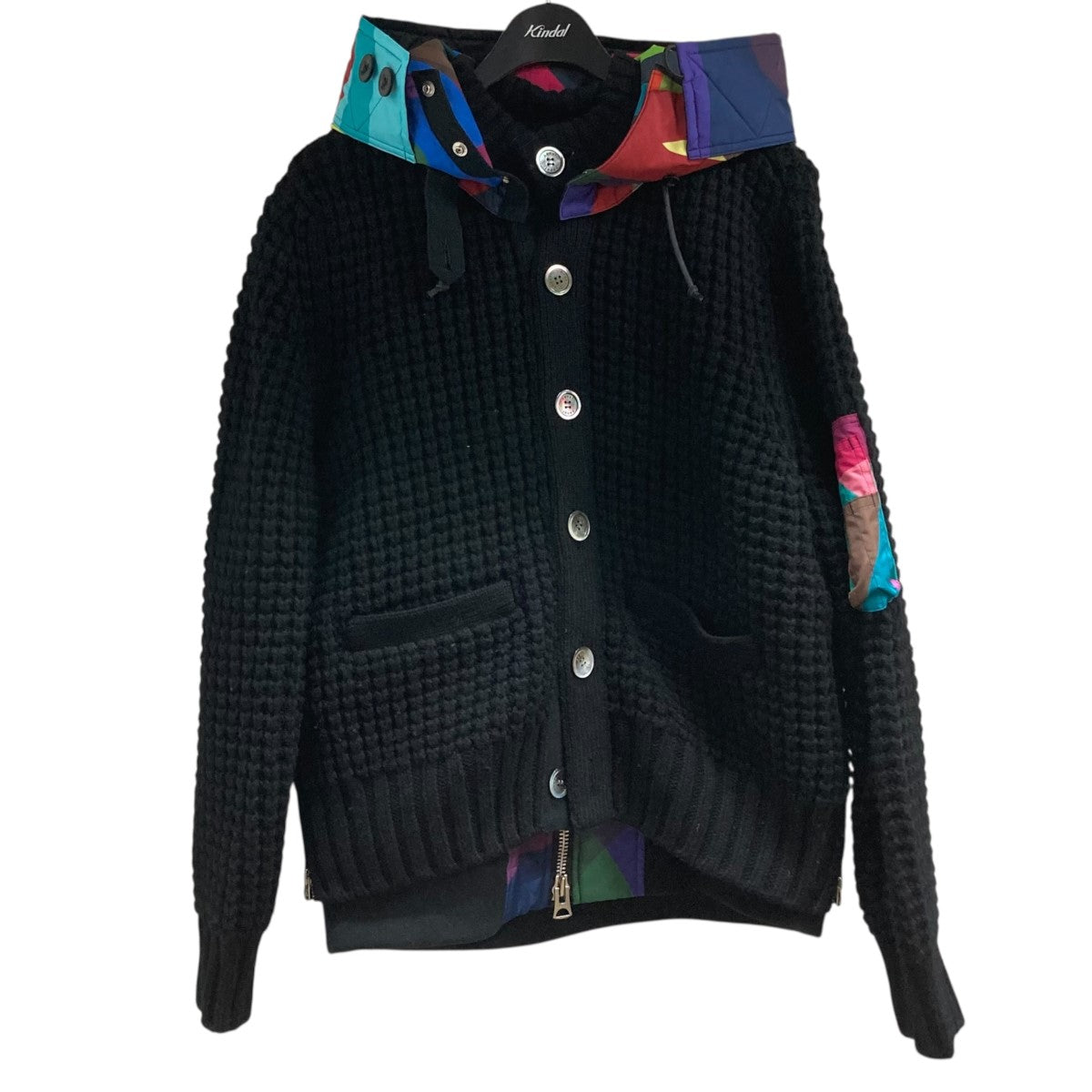 sacai×KAWS 21AW ブルゾン 21-02576M ブラック×マルチカラー サイズ 2
