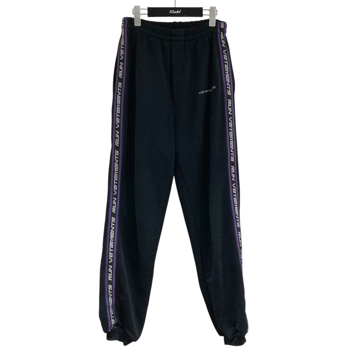 VETEMENTS ブラックスラックス VETEMENTS（ヴェトモン）スラックス 紺 サイズ:L メンズ