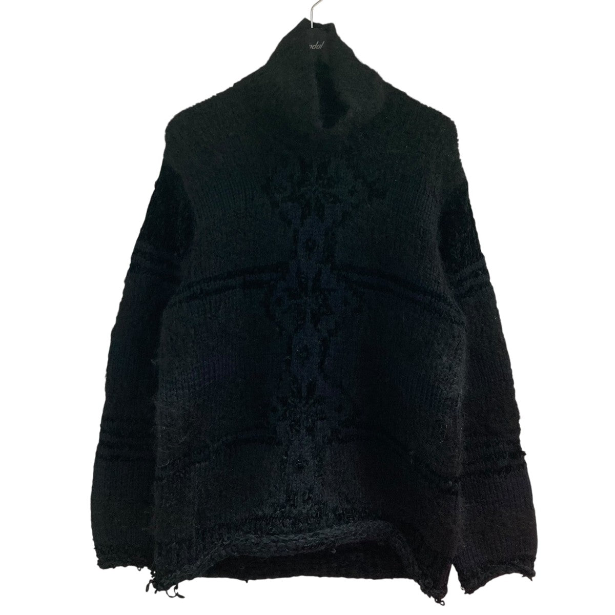 A15514 ヨウジヤマモトプールオム 19AW 二重襟ハイネックニット黒3 A15514 ヨウジヤマモトプールオム 19AW 二重襟ハイネックニット黒3